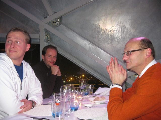 Dinner inside the Atomium Dinner inside the Atomium