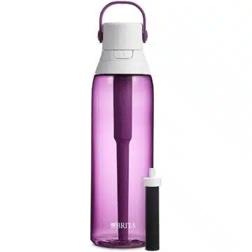 pink water bottle