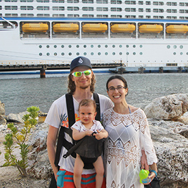 Us on a Southern Caribbean cruise.