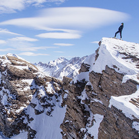 italy mountain in winter