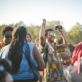 Music festival dancers