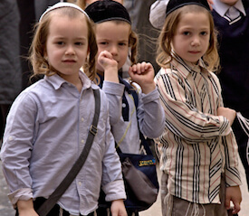 orthodox Israeli children