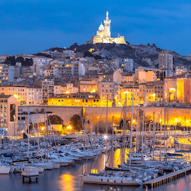 France hillside city