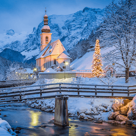 Germany bridge winter