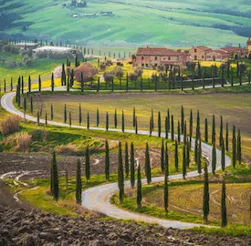 Italy windy road