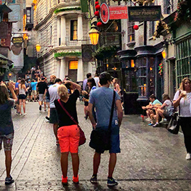 Couple-in Orlando, Universal Studios