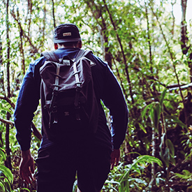 Hiker Kalalau Trail