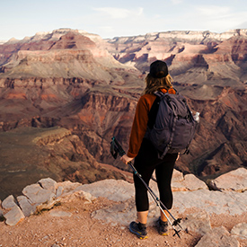 Lady hiking in Arizona