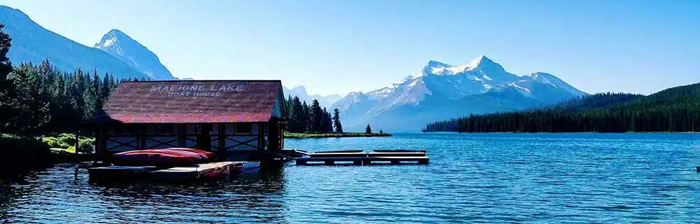 Lake house panorama