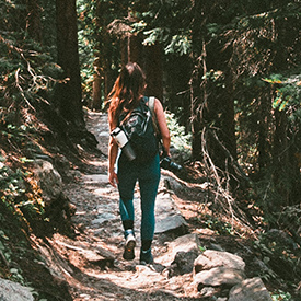 Women in Denver woods