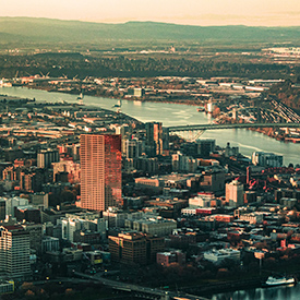 portland from the air