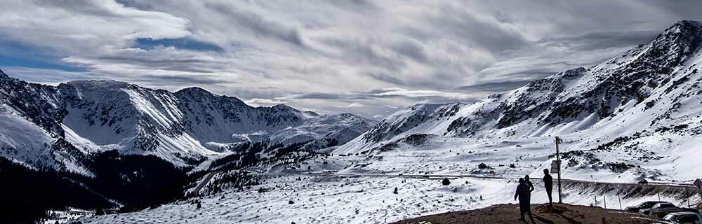 winter landscape with snow