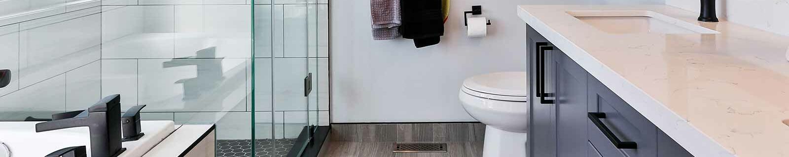 Toilet in bathroom