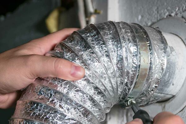 narrow dryer vent duct