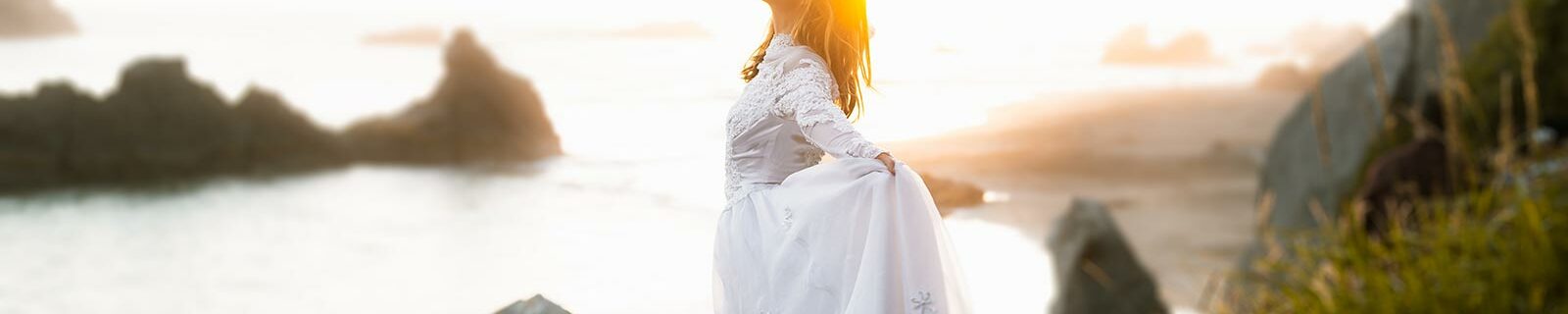 woman in wedding dress