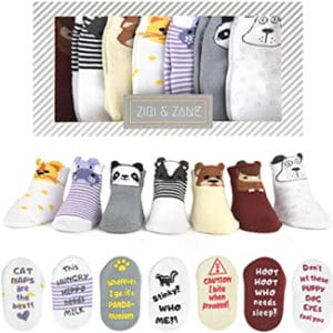 Combed Cotton No-Slip Baby Socks