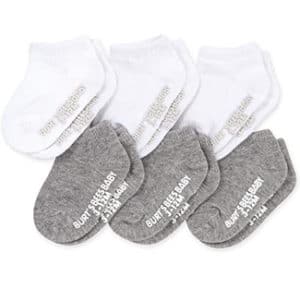 Burts Bees Organic Baby Socks with Non Slip Grips (Multiple Colors)