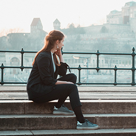 Woman in Budapest