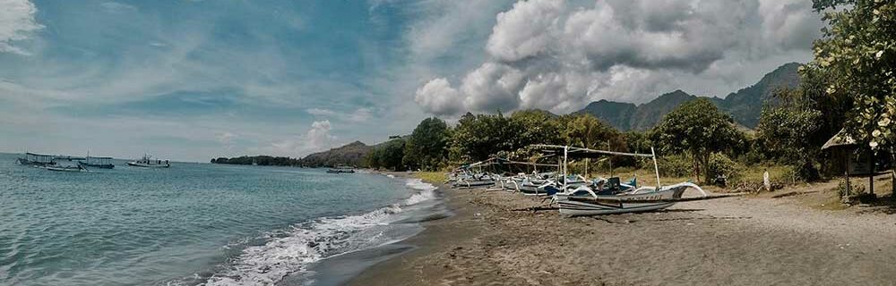 Indonesia Beach with boats