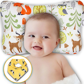 Yellow Star GIO Pillow infant newborn baby Pillow for prevent flat head 