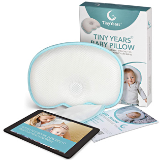 TinyYears Baby Head Shaping Pillow for Infants