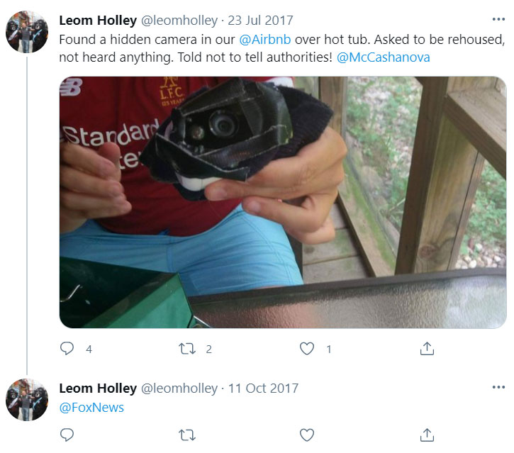 Airbnb hidden camera