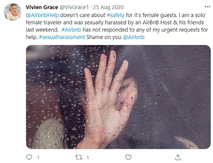 Airbnb Harassment, Assault