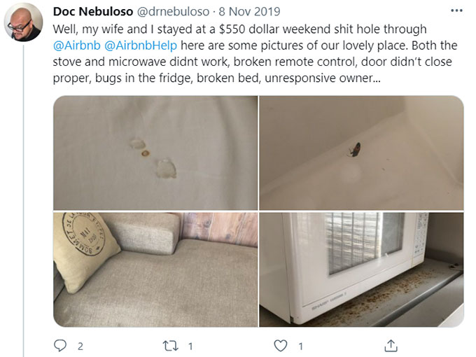 Airbnb Missing, Broken, Unsafe Appliances