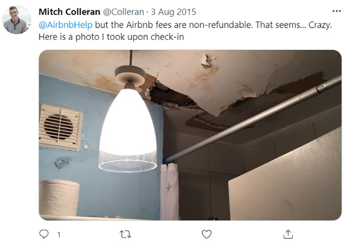 Airbnb Broken, Faulty Doors, Windows, Ceilings