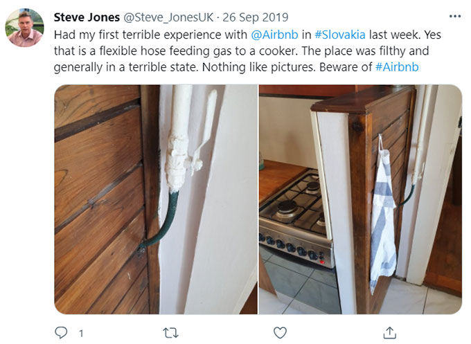 Airbnb Missing, Broken, Unsafe Appliances