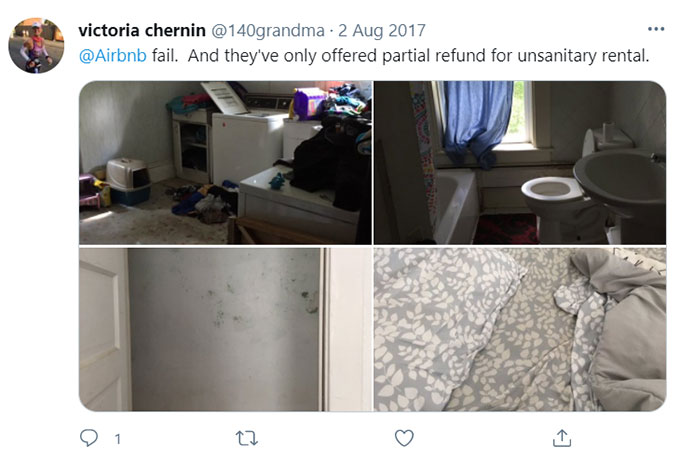 Airbnb Unsanitary Condition Mold Mildew Green Pool