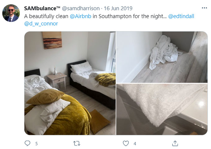 Airbnb No Cleaning after last guests