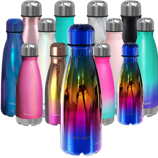 Chillout Life Stainless Steel Water Bottle For Kids School