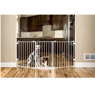 Carlson 76 Inch Wide Flexi Configurable Walk Through Pet Gate