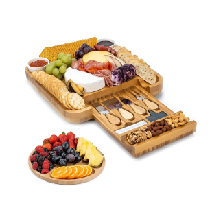 Smirly Cheese Board And Knife Set