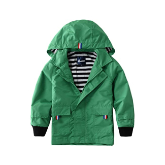 Hiheart Waterproof Hooded &Amp; Cotton Lined Raincoat