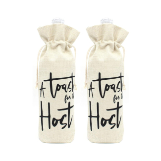 Buildinest’s A Toast For The Host Wine Bottle Bags