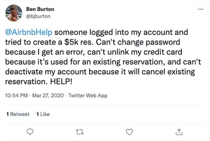 airbnb account hacked for $5,000