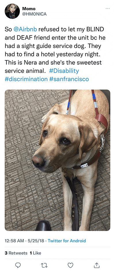 airbnb disability discrimination