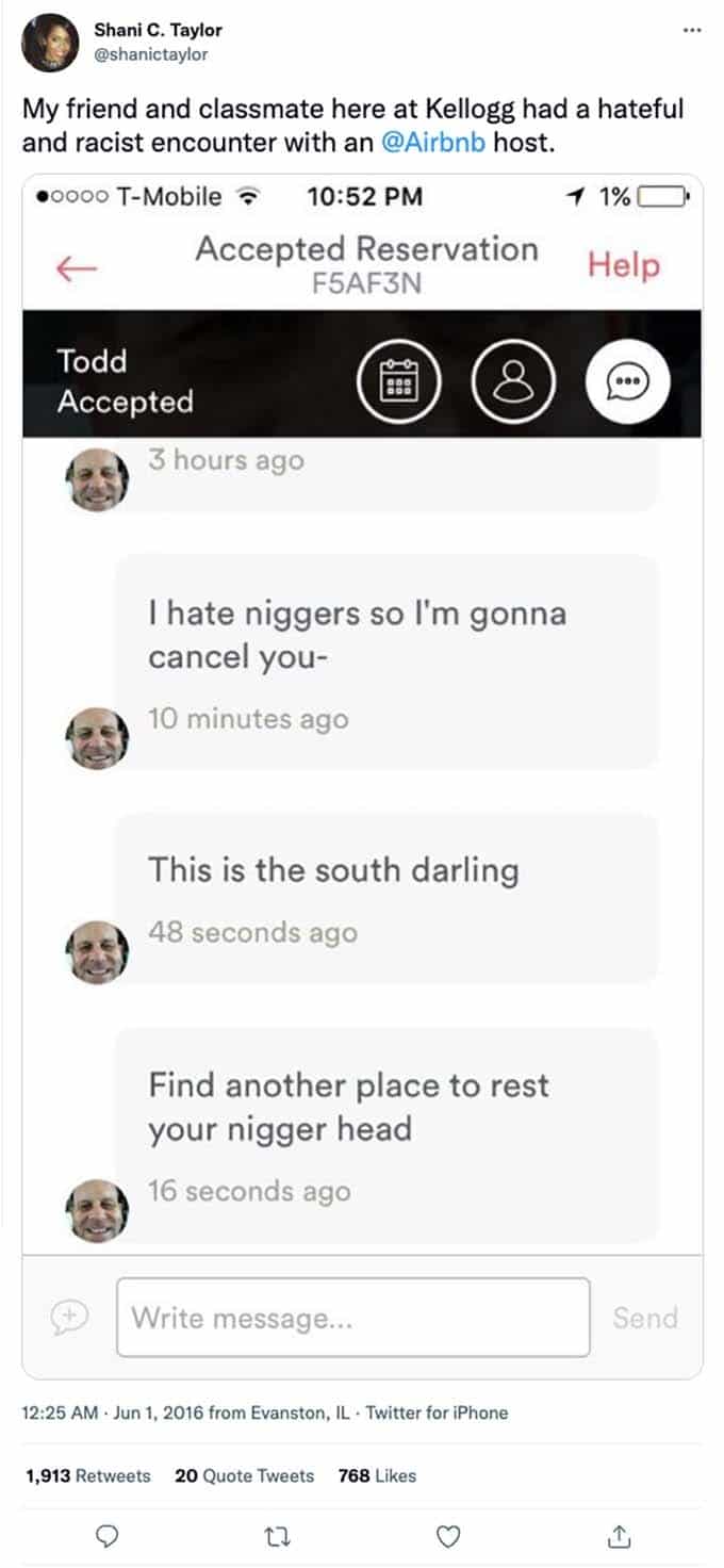 racism at airbnb