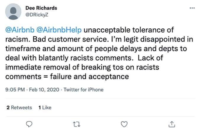 racism at airbnb