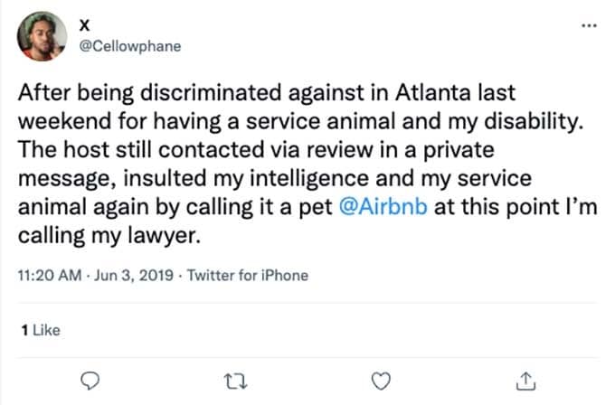 airbnb disability discrimination