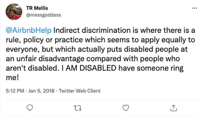 airbnb disability discrimination