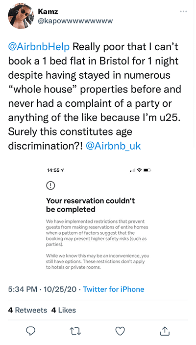 age based discrimination at airbnb