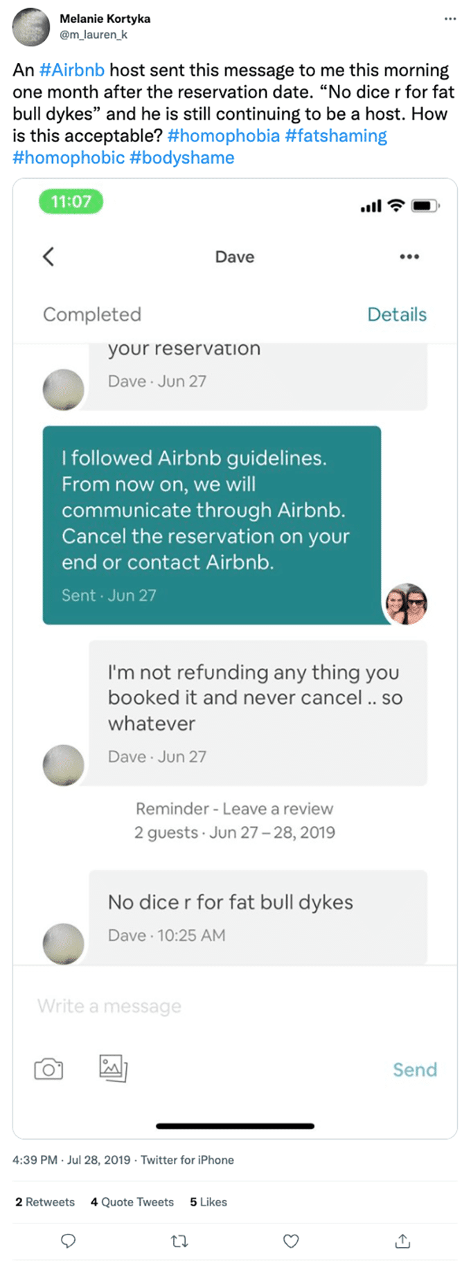 other types of discrimination at airbnb