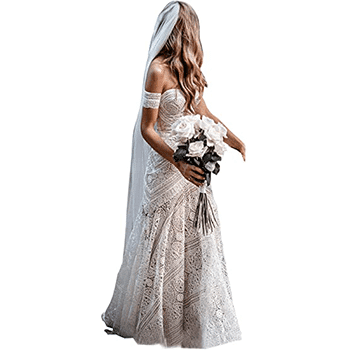 plain silk wedding dress