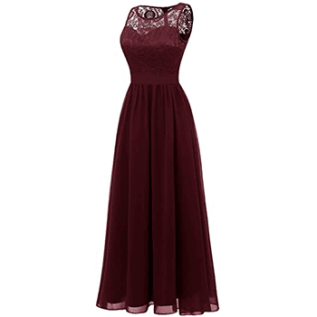 Dressystar Lace Chiffon Sleeveless Formal Dress