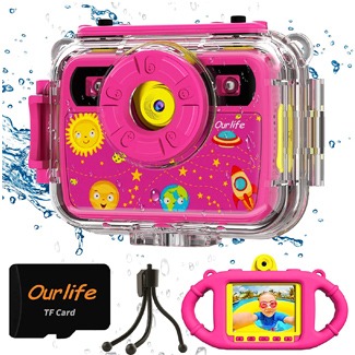 Waterproof Kids Camera only Hard Case H8 Model Chasing Yellow 