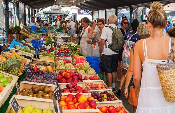 vegetable market in france