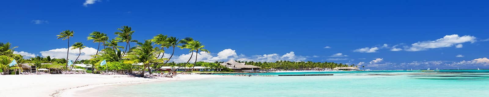 Cap Cana white sandy beach and bright blue water